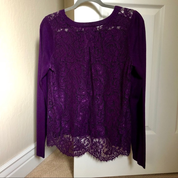 NWT✨ Lace Back Sweater - Picture 4 of 6